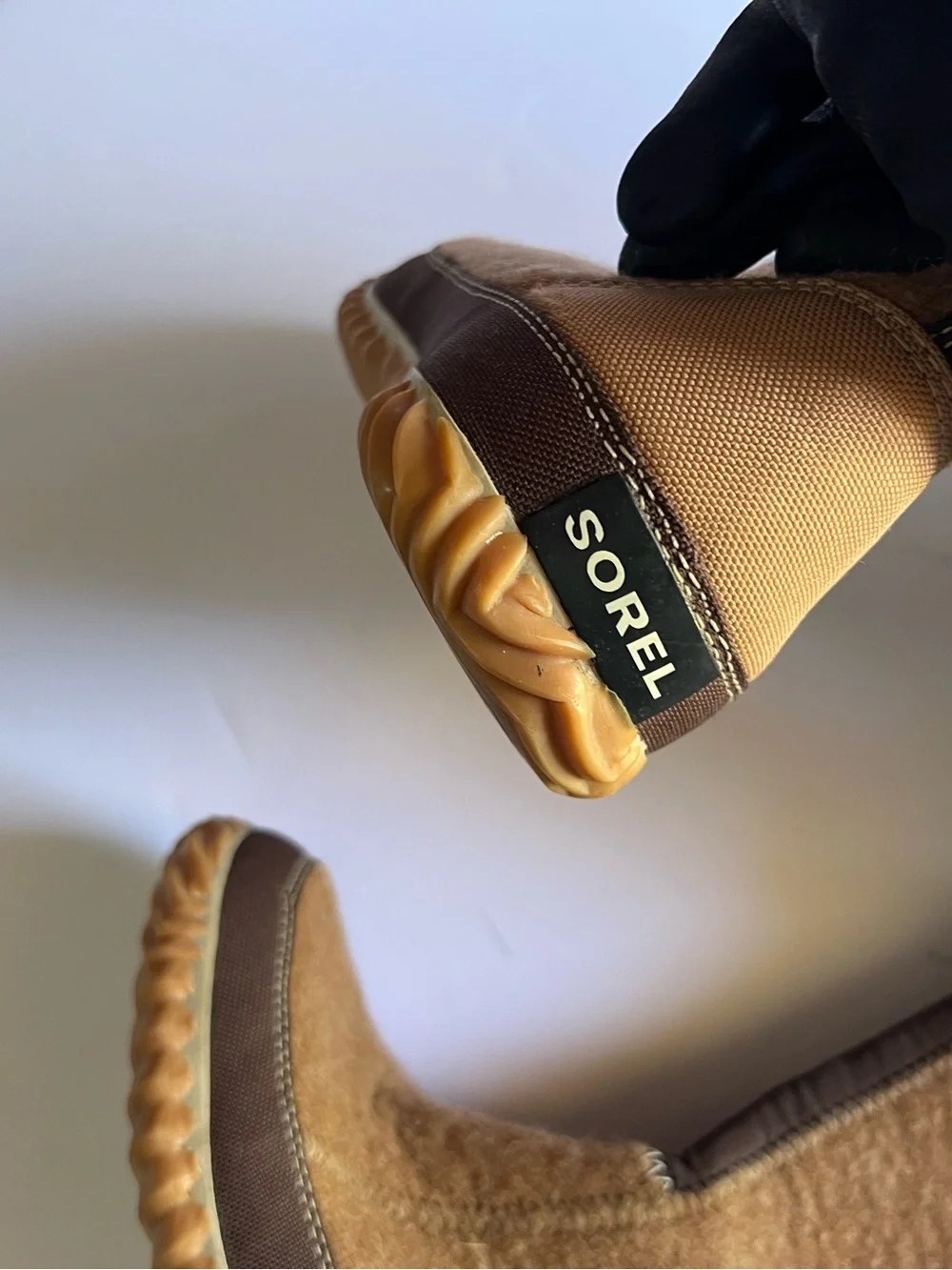 Sorel  Tall Brown Faux-Fur Trim Winter Boots